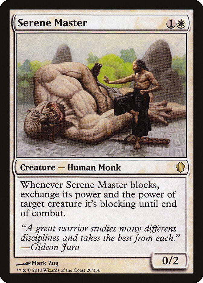 Serene Master 20 - Commander 2013 MTG card