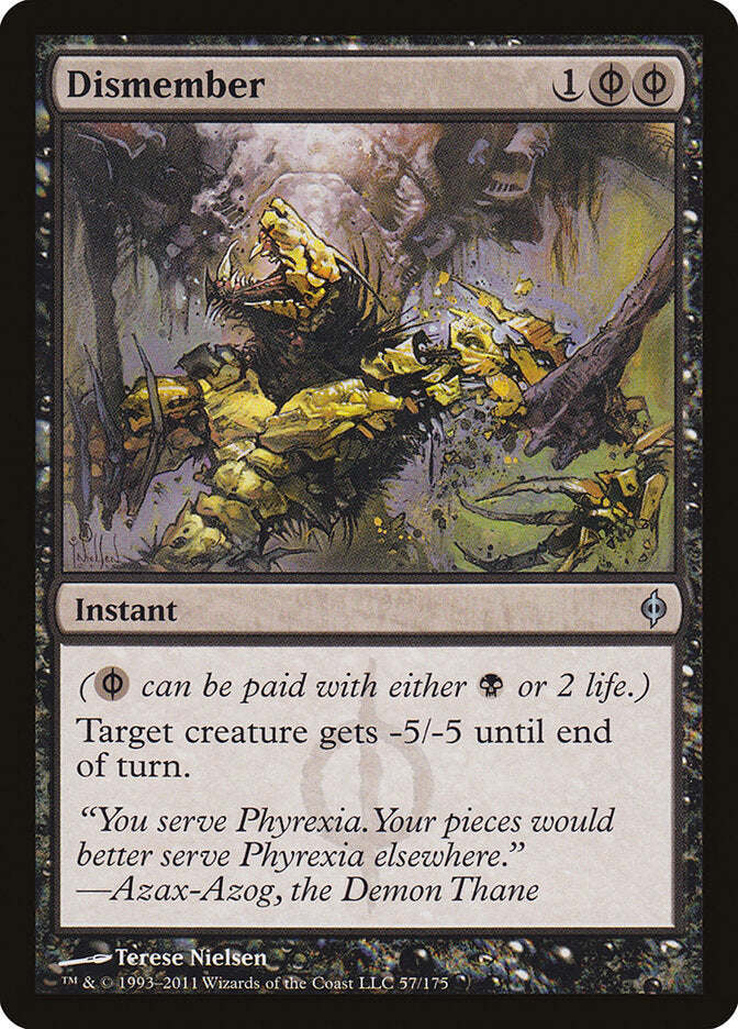 Dismember 57 - New Phyrexia MTG card