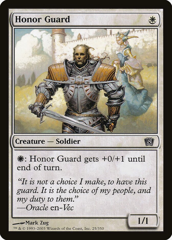 Honor Guard 25★ - Eighth Edition MTG card