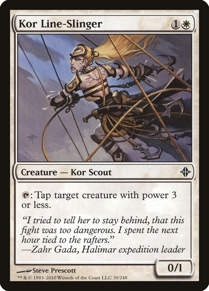 Kor Line-Slinger 30 - Rise of the Eldrazi MTG card