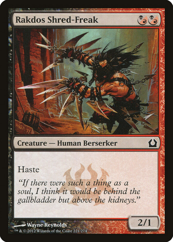 Rakdos Shred-Freak 221 - Return to Ravnica MTG card