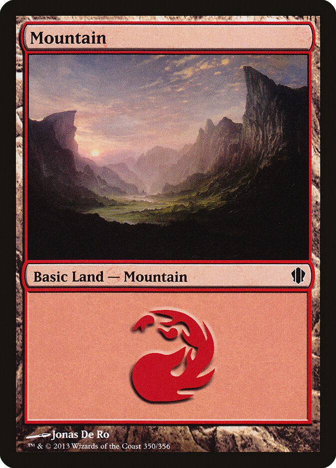 Mountain 350 - Commander 2013 MTG card