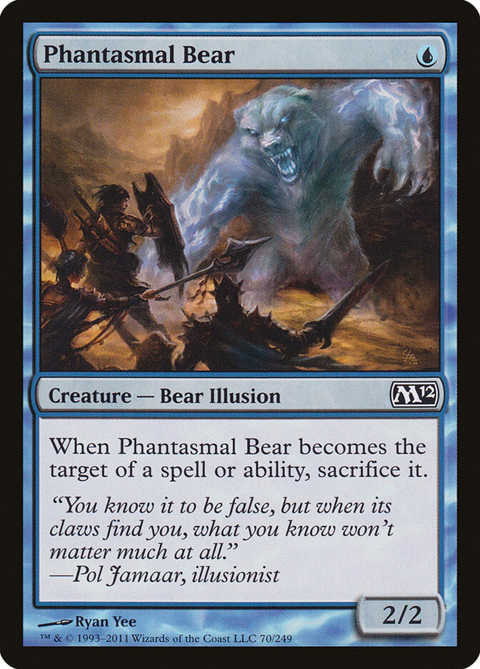 Phantasmal Bear 70 - Magic 2012 MTG card