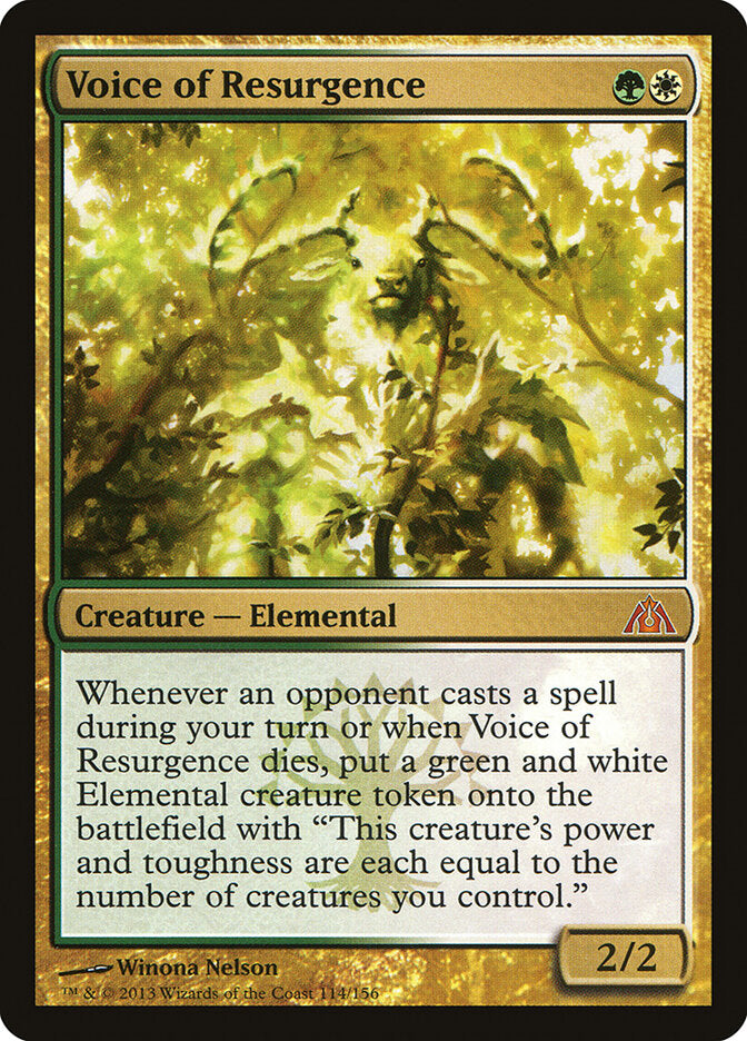 Voice of Resurgence 114 - Dragon's Maze MTG card