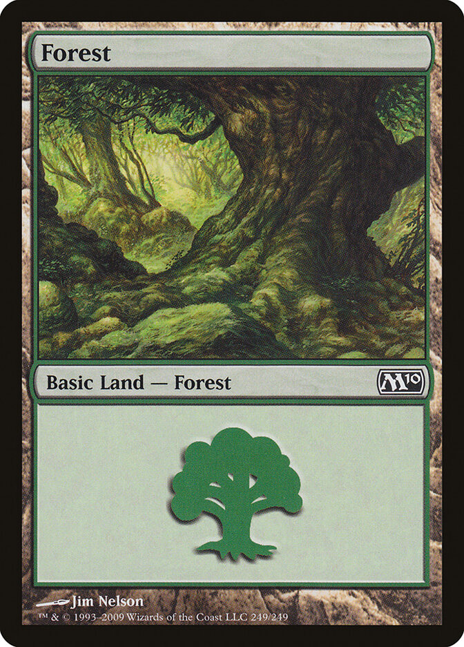 Forest 249 - Magic 2010 MTG card
