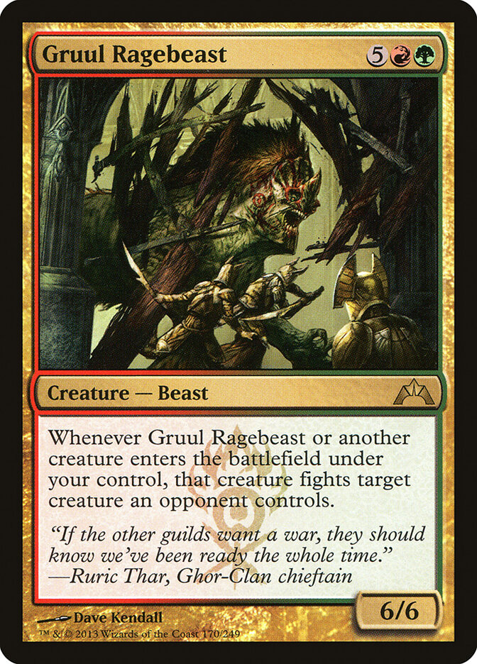 Gruul Ragebeast 170 - Gatecrash MTG card
