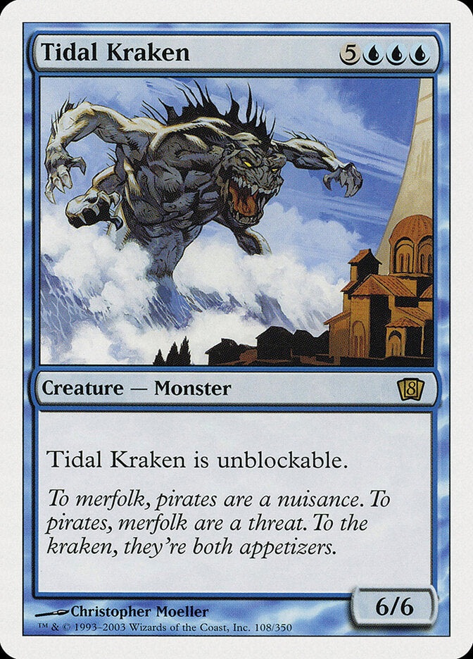 Tidal Kraken 108 - Eighth Edition MTG card