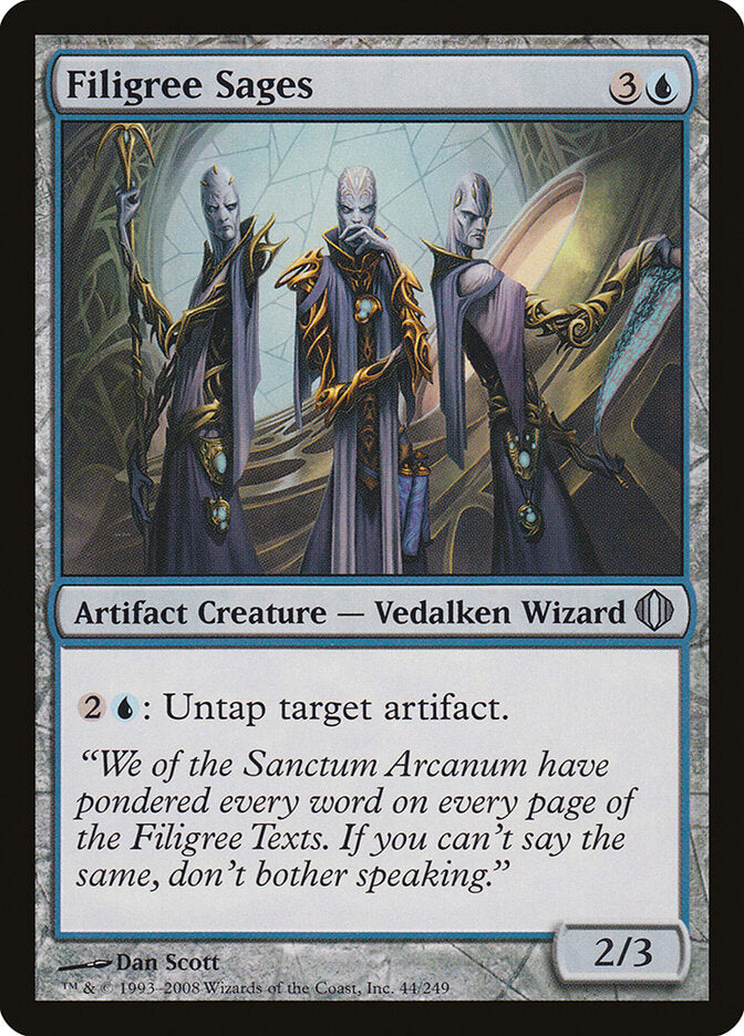 Filigree Sages 44 - Shards of Alara MTG card