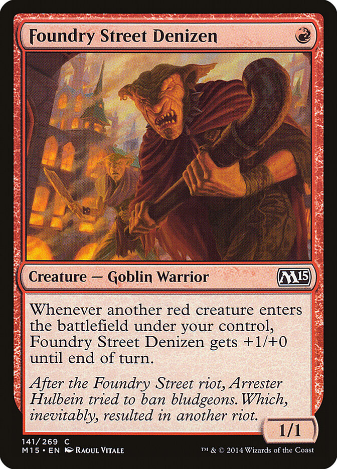 Foundry Street Denizen 141 - Magic 2015 MTG card