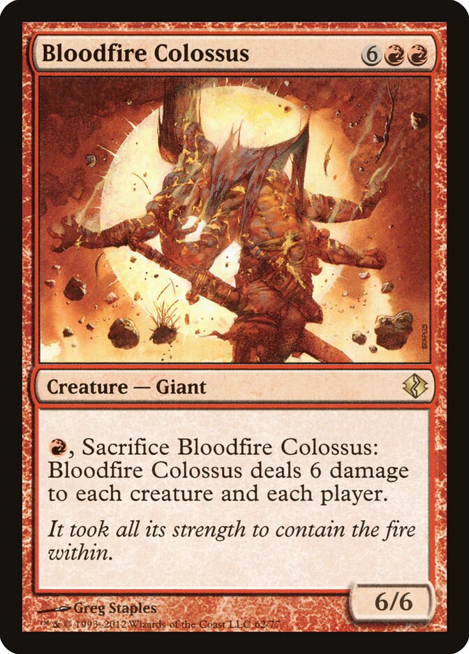 Bloodfire Colossus 62 - Duel Decks: Venser vs. Koth MTG card