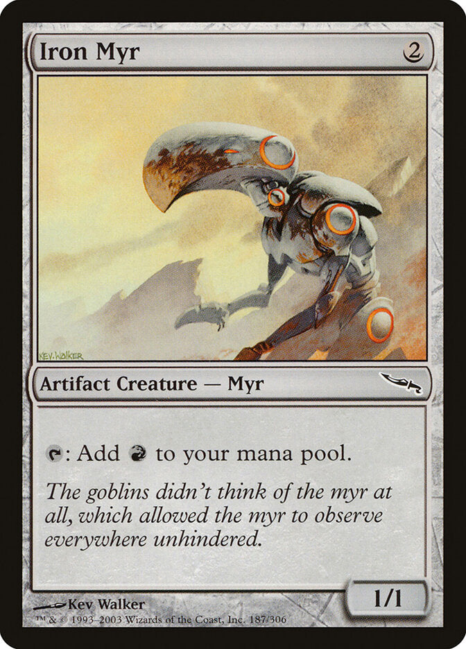 Iron Myr 187 - Mirrodin MTG card