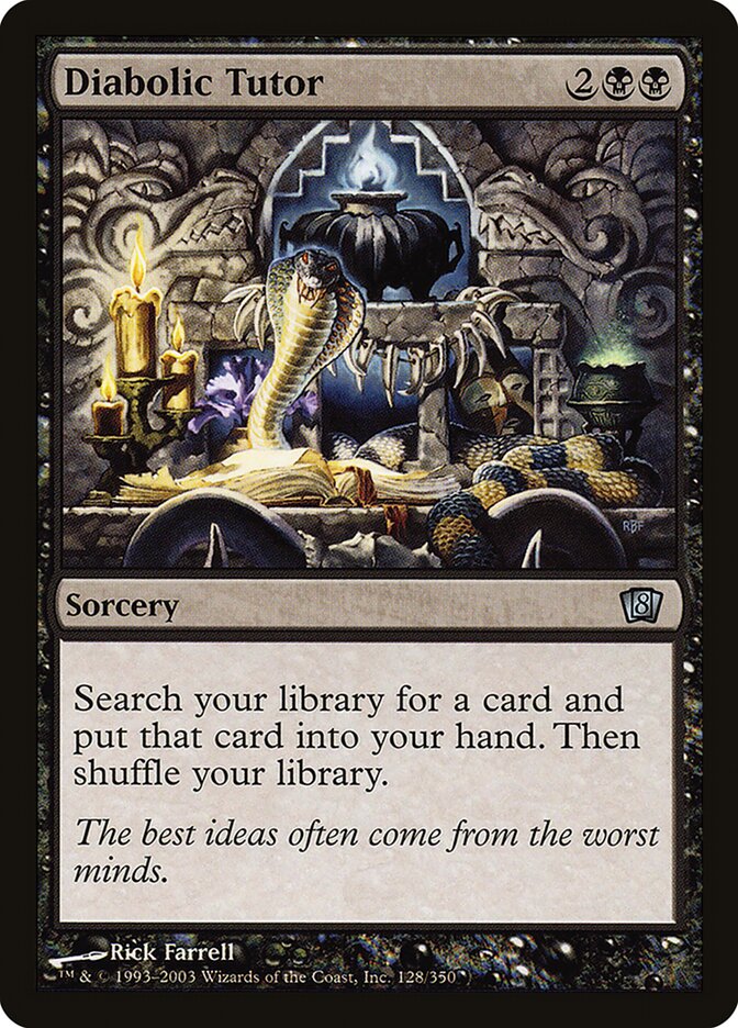 Diabolic Tutor 128★ - Eighth Edition MTG card