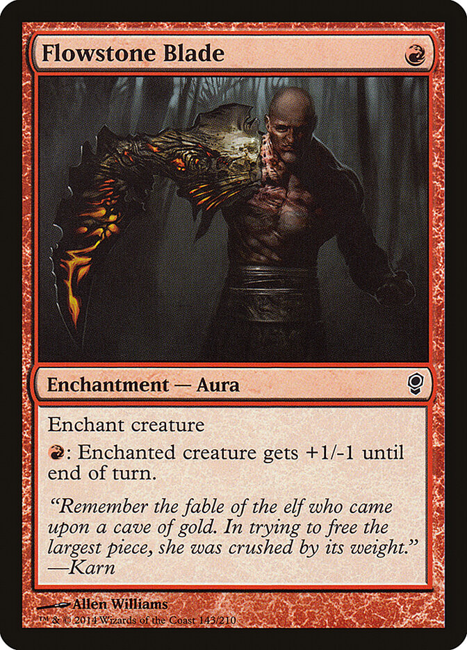 Flowstone Blade 143 - Conspiracy MTG card