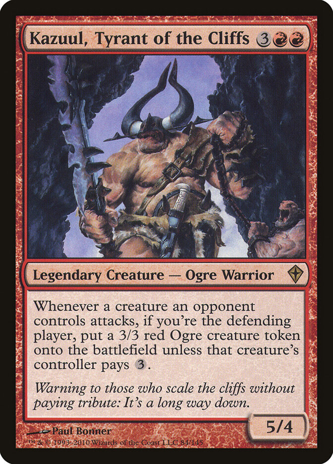 Kazuul, Tyrant of the Cliffs 84 - Worldwake MTG card