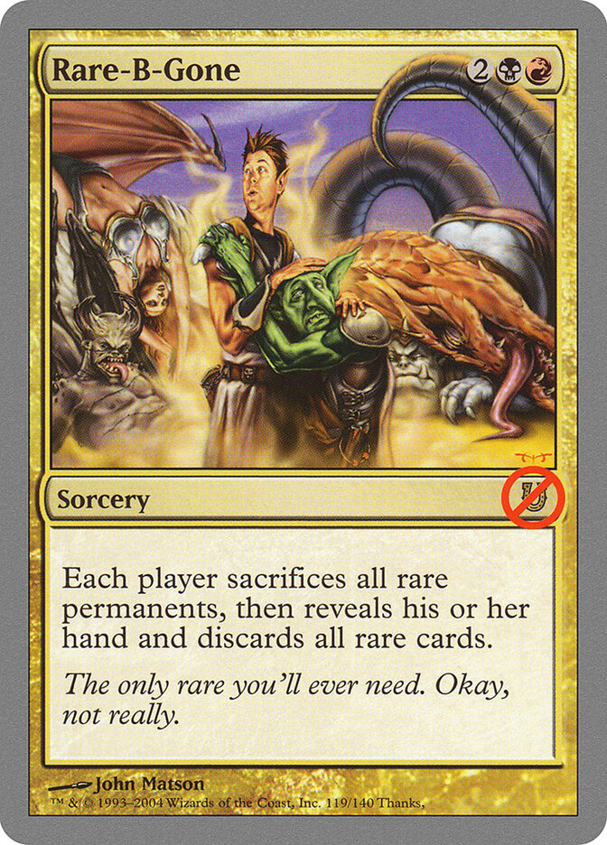 Rare-B-Gone 119 - Unhinged MTG card