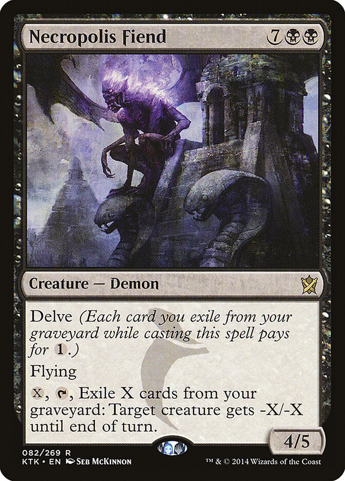 Necropolis Fiend 82 - Khans of Tarkir MTG card
