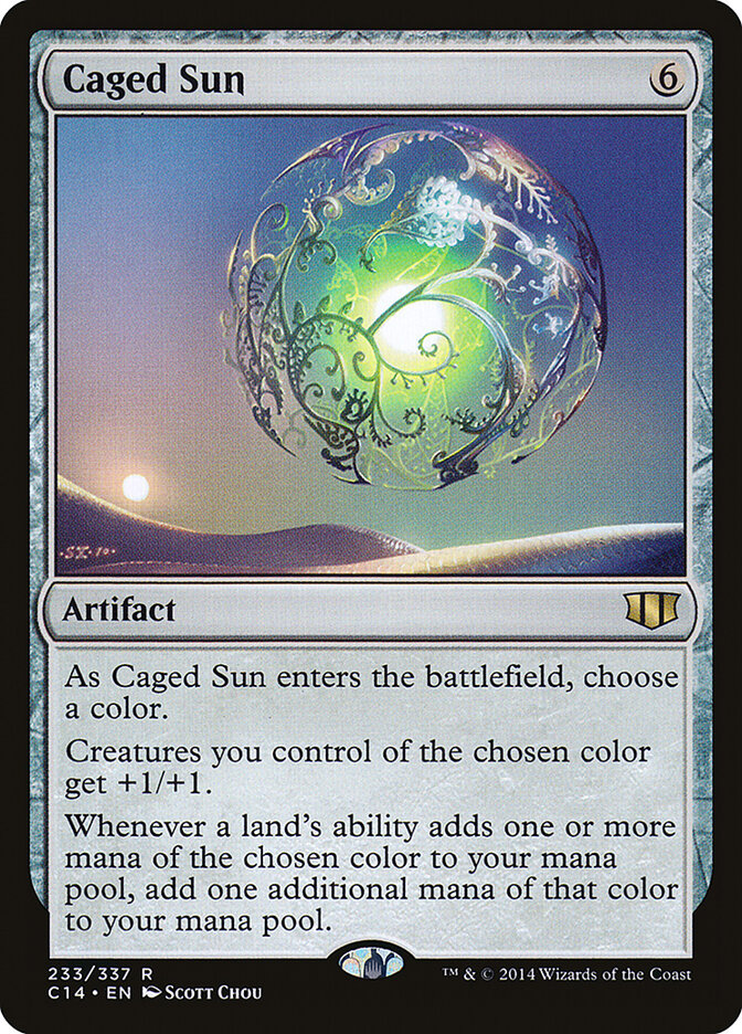 Caged Sun 233 - Commander 2014 MTG card