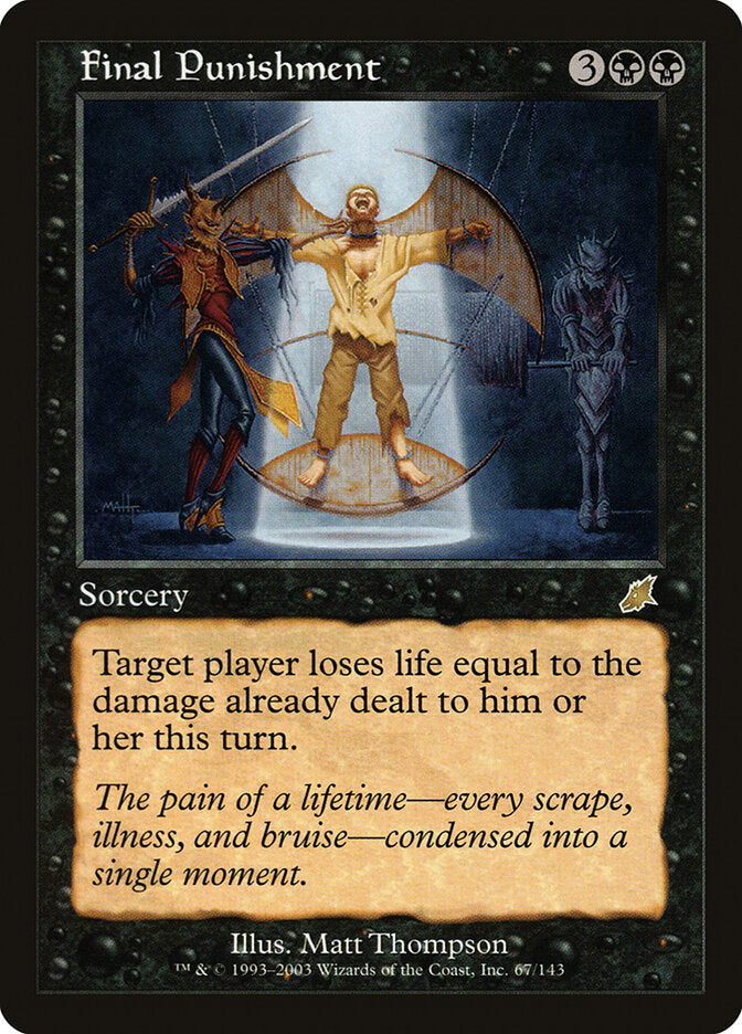 Final Punishment 67 - Scourge MTG card