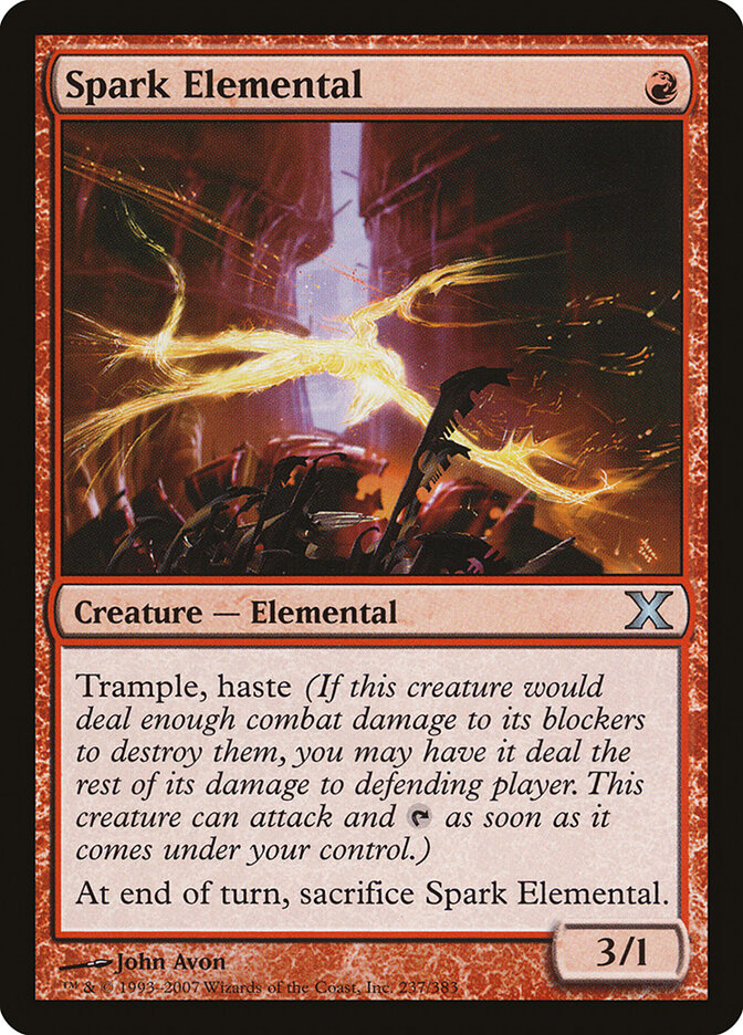 Spark Elemental 237 - Tenth Edition MTG card