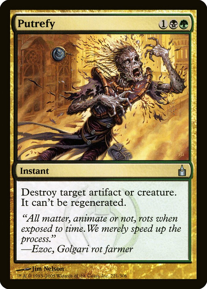 Putrefy 221 - Ravnica: City of Guilds MTG card