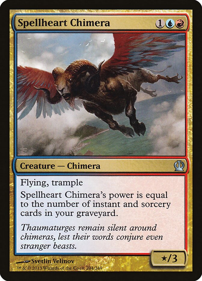 Spellheart Chimera 204 - Theros MTG card