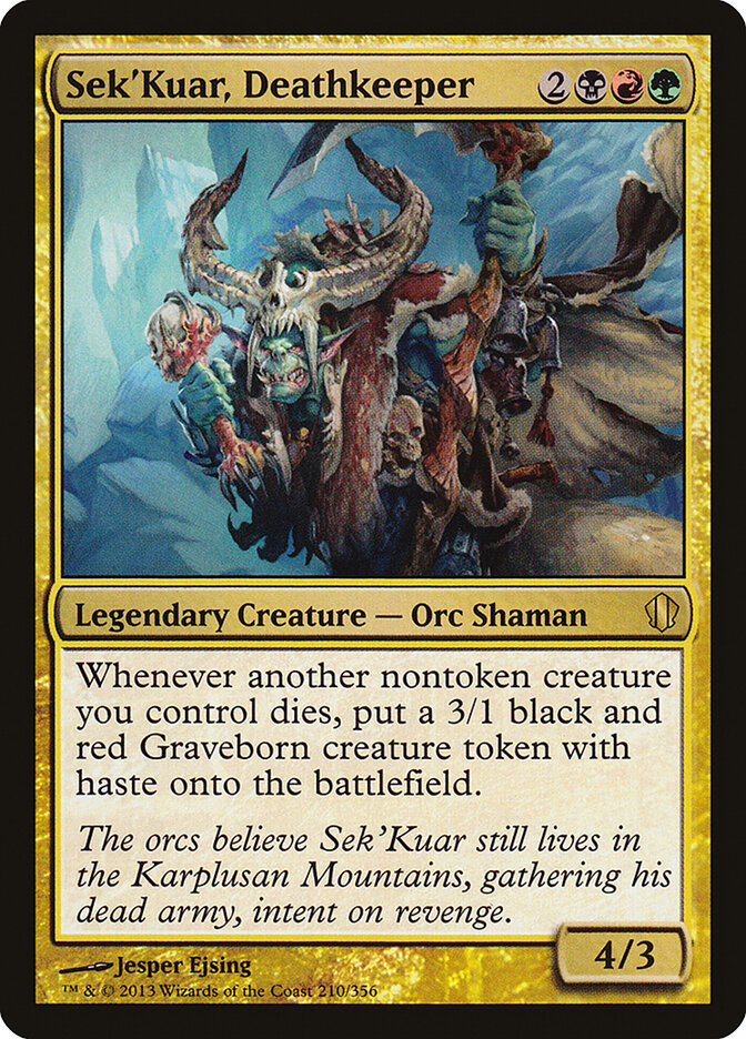 Sek'Kuar, Deathkeeper 210 - Commander 2013 MTG card
