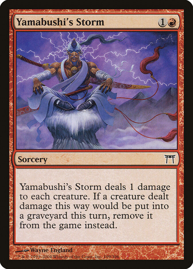 Yamabushi's Storm 199 - Champions of Kamigawa MTG card
