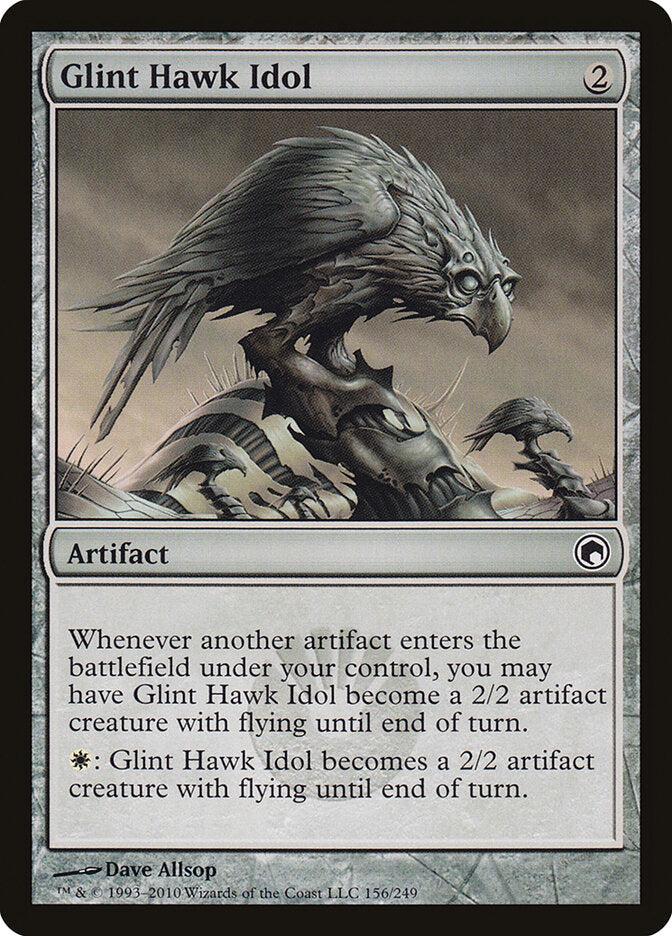 Glint Hawk Idol 156 - Scars of Mirrodin MTG card
