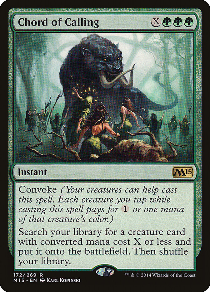 Chord of Calling 172 - Magic 2015 MTG card