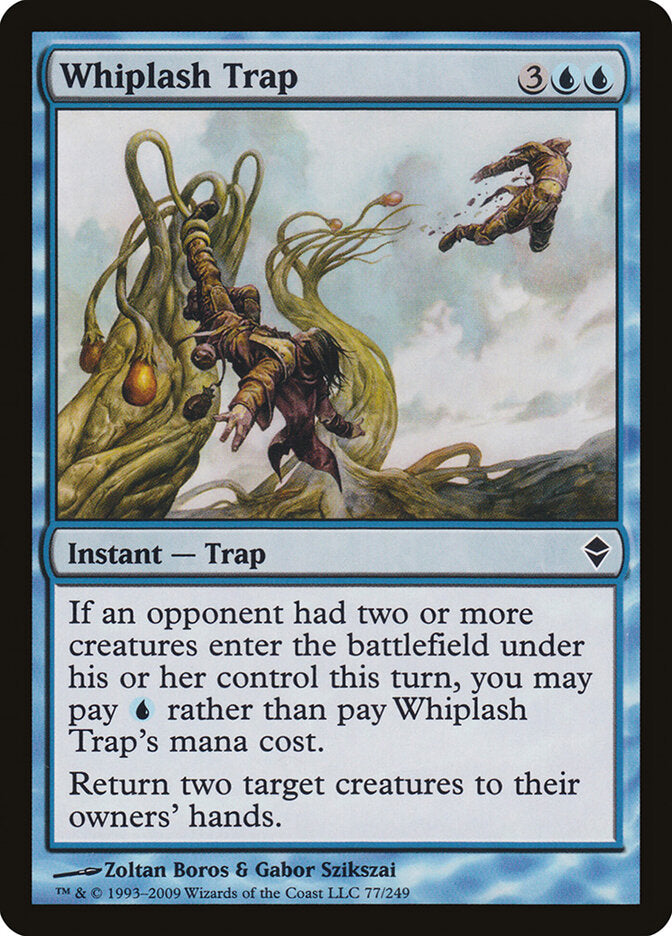 Whiplash Trap 77 - Zendikar MTG card