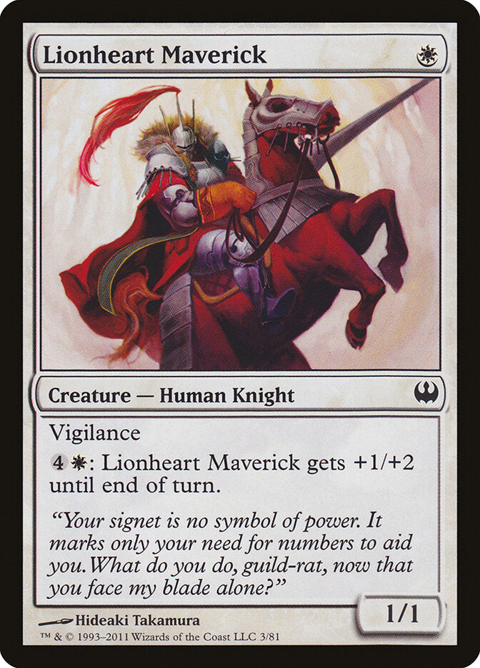 Lionheart Maverick 3 - Duel Decks: Knights vs. Dragons MTG card