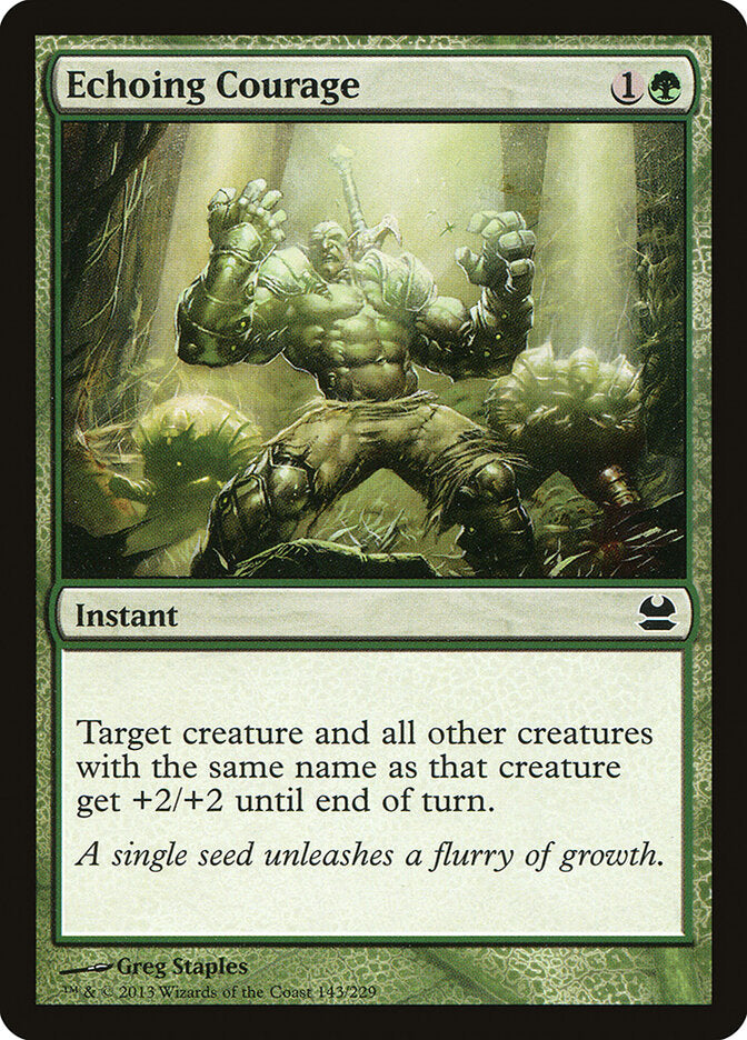 Echoing Courage 143 - Modern Masters MTG card