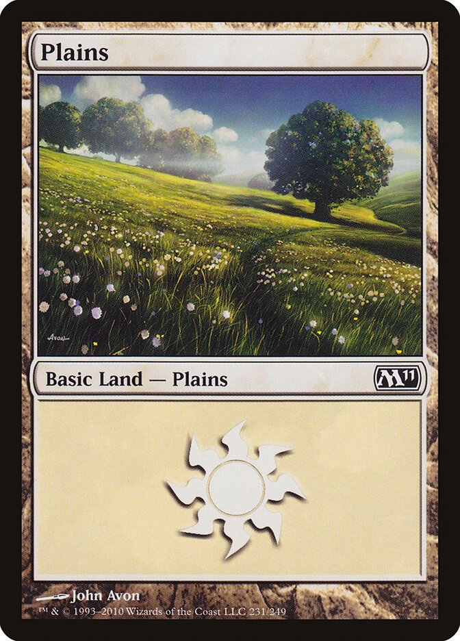 Plains 231 - Magic 2011 MTG card