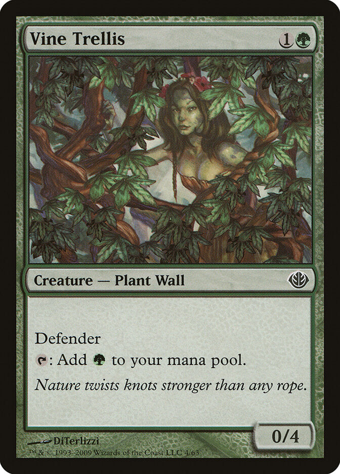 Vine Trellis 4 - Duel Decks: Garruk vs. Liliana MTG card