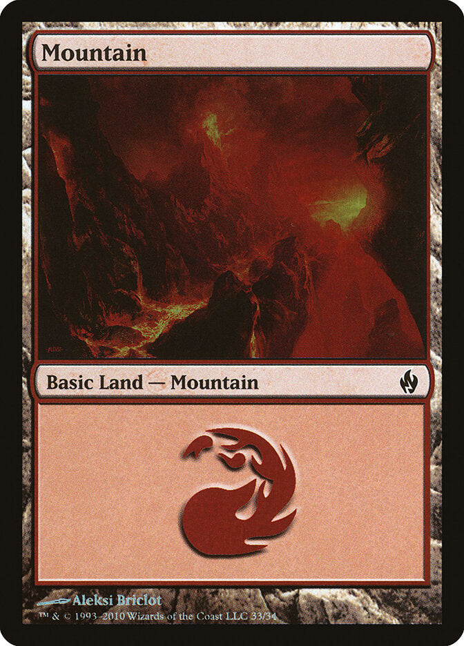 Mountain 33 - Premium Deck Series: Fire and Lightning MTG card