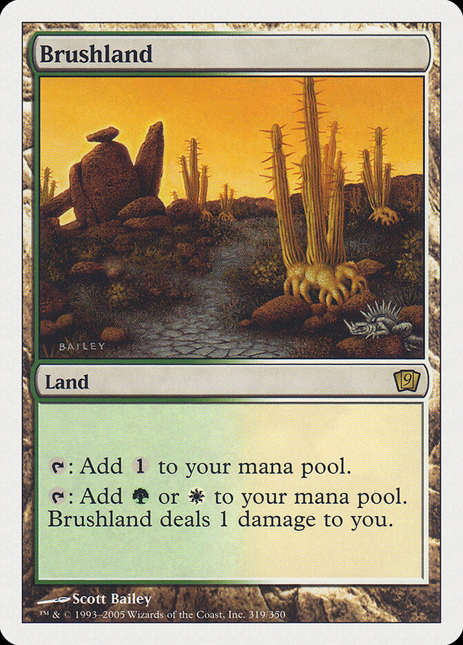 Brushland 319 - Ninth Edition MTG card