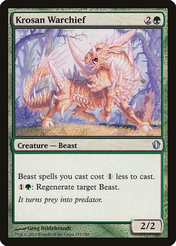 Krosan Warchief 155 - Commander 2013 MTG card