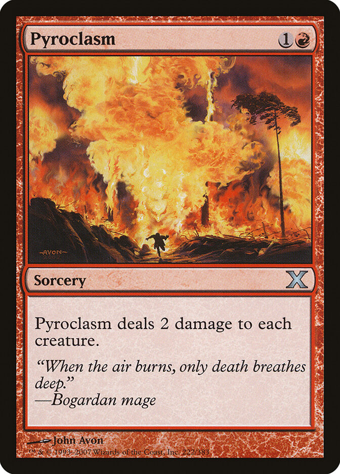 Pyroclasm 222 - Tenth Edition MTG card