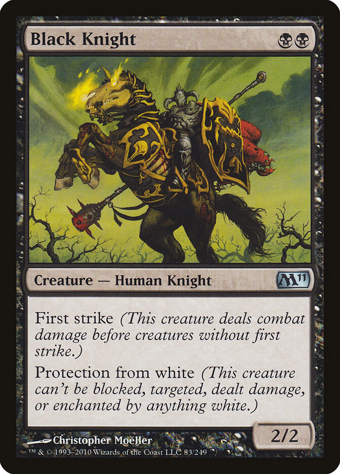 Black Knight 83 - Magic 2011 MTG card