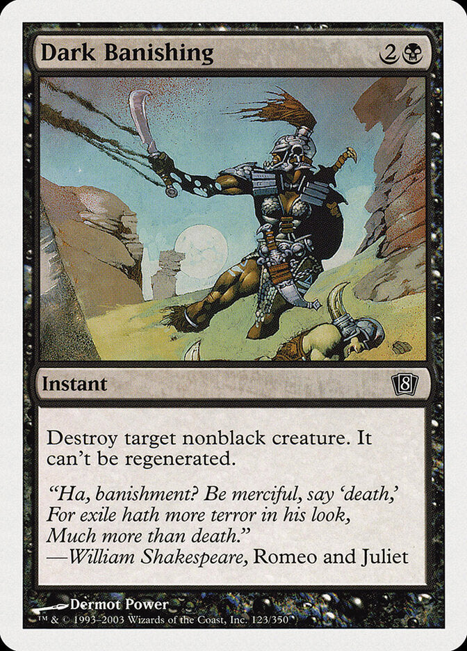Dark Banishing 123 - Eighth Edition MTG card