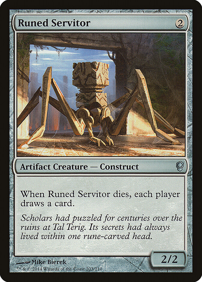 Runed Servitor 203 - Conspiracy MTG card