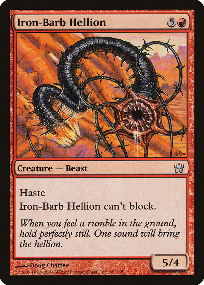 Iron-Barb Hellion 69 - Fifth Dawn MTG card