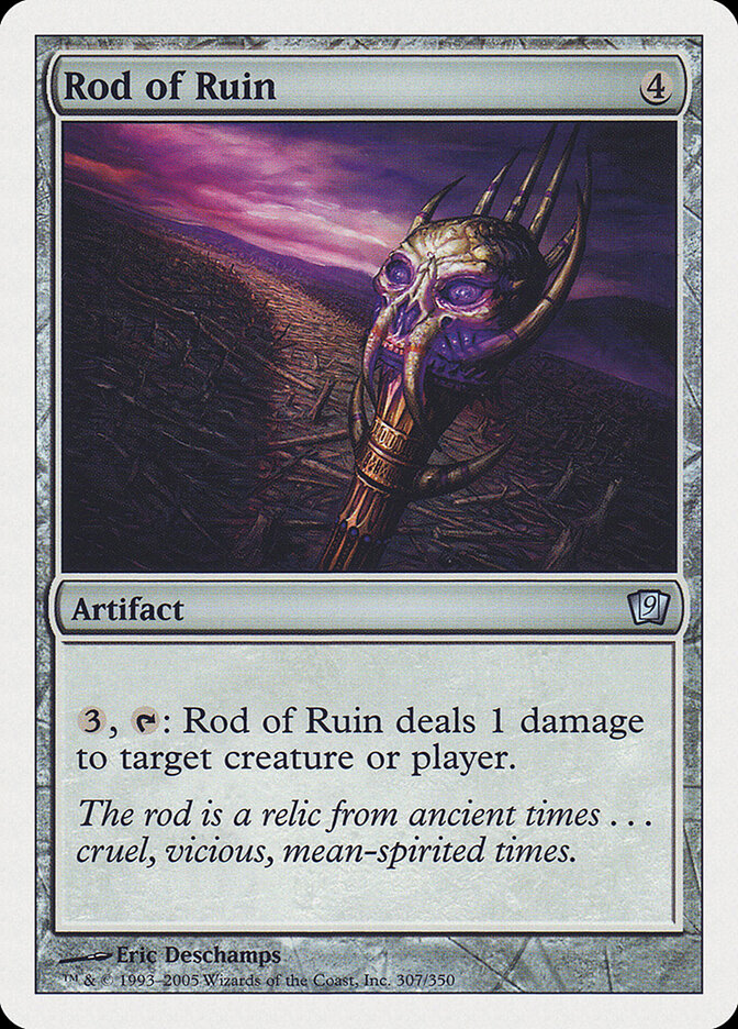 Rod of Ruin 307 - Ninth Edition MTG card