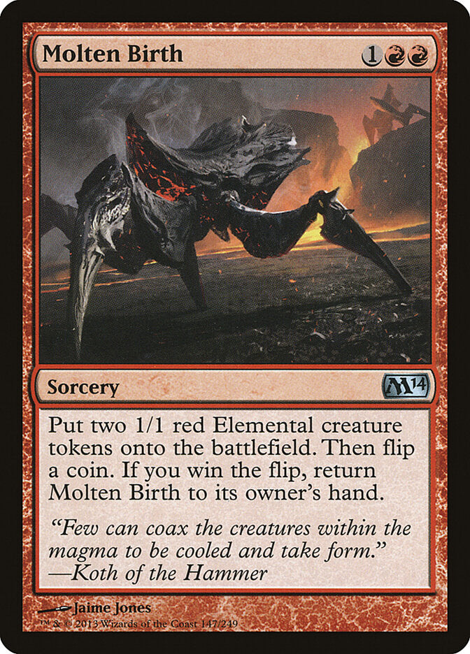 Molten Birth 147 - Magic 2014 MTG card