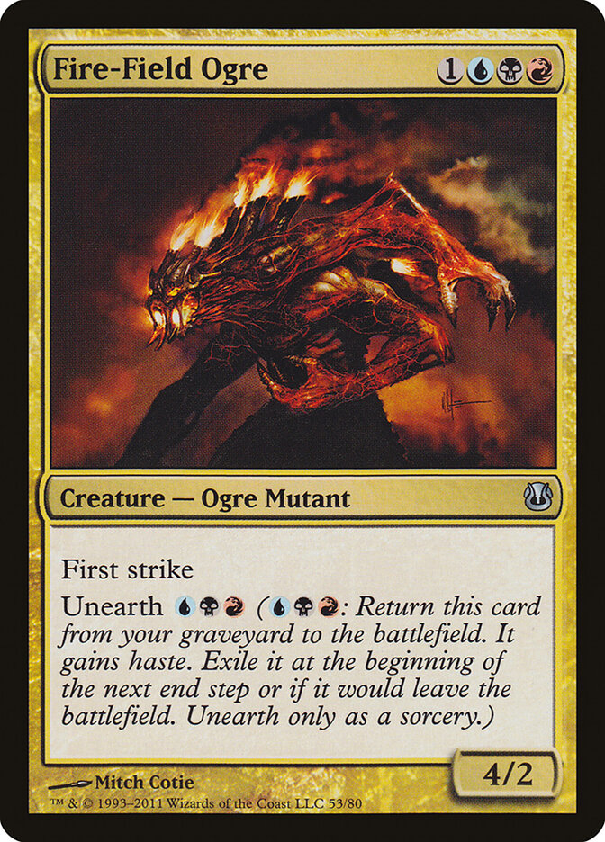 Fire-Field Ogre 53 - Duel Decks: Ajani vs. Nicol Bolas MTG card