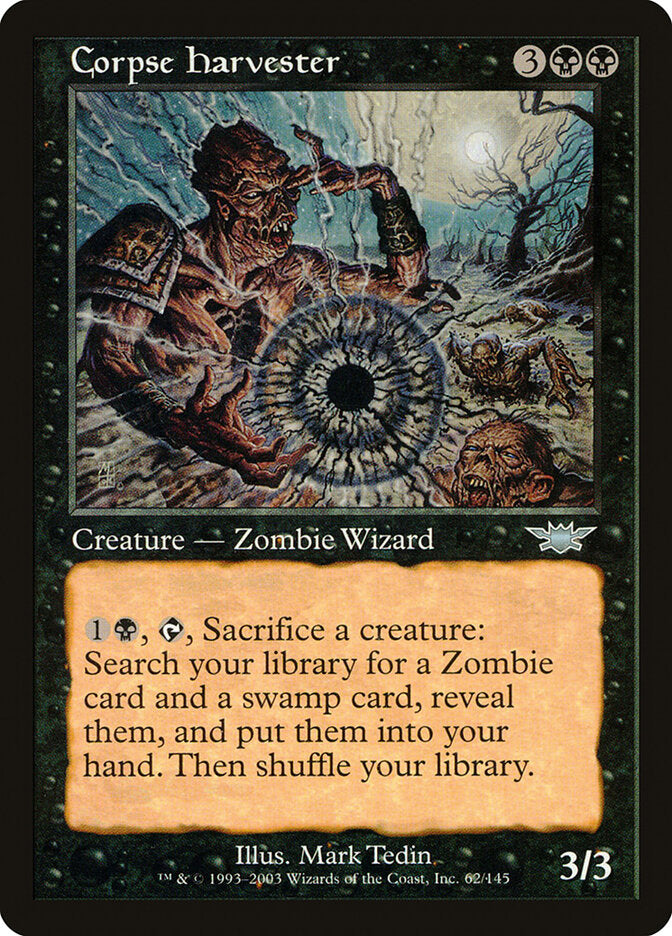 Corpse Harvester 62 - Legions MTG card