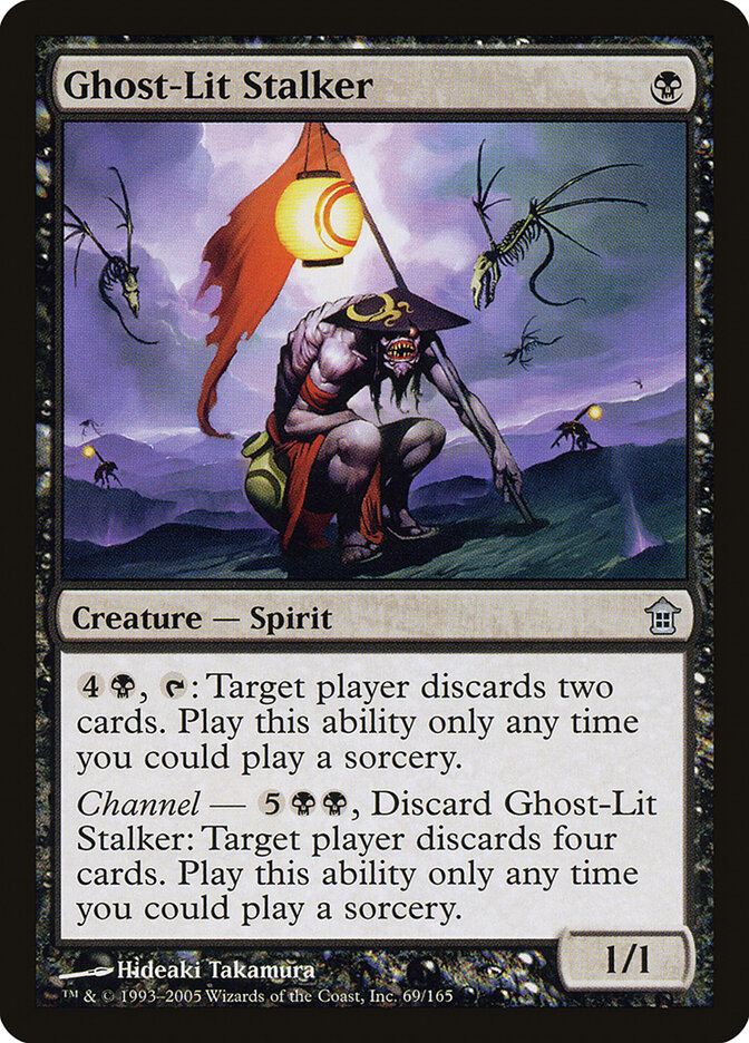 Ghost-Lit Stalker 69 - Saviors of Kamigawa MTG card