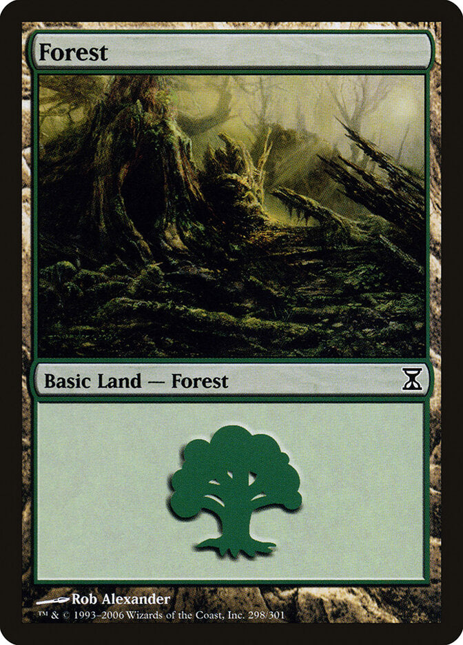 Forest 298 - Time Spiral MTG card