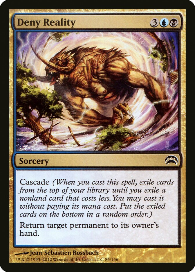 Deny Reality 85 - Planechase 2012 MTG card