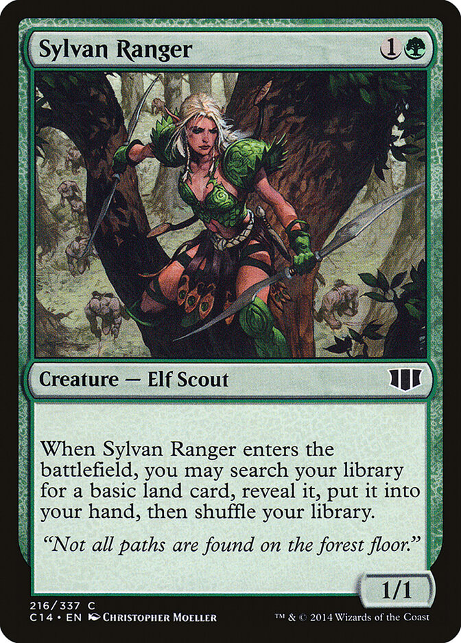 Sylvan Ranger 216 - Commander 2014 MTG card